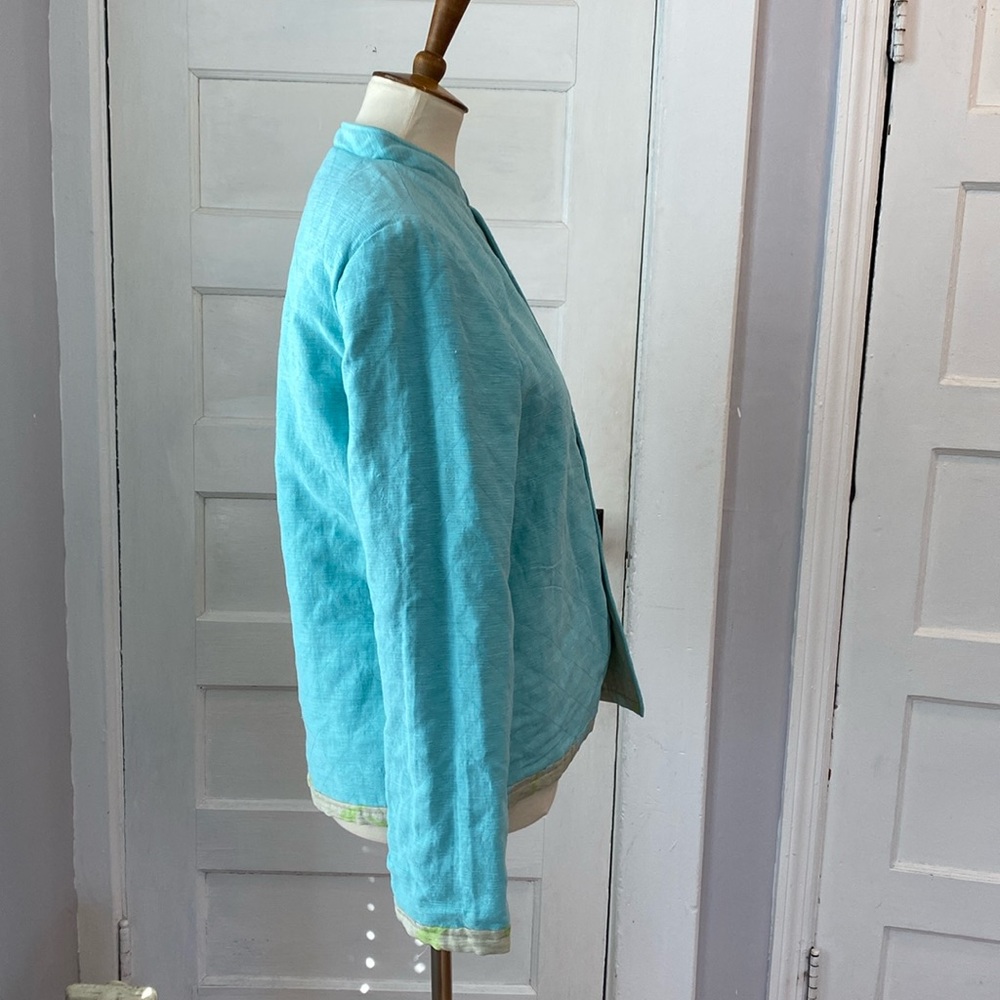 Reversible Silk Blend Quilted Jacket, Size S - Picture 8 of 17